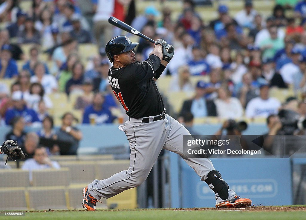 Miami Marlins v Los Angeles Dodgers