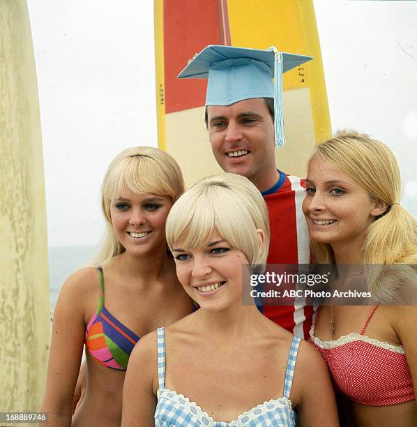 Shoot Date: June 16, 1967. CLOCKWISE : RICKY NELSON;CINDY BUSH;PATRICIA WYMER;KAM NELSON