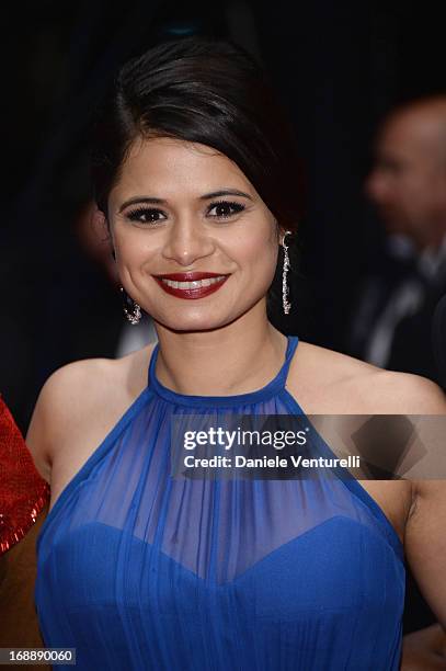 Melonie Diaz attends the Premiere of 'Fruitvale Station' at The 66th Annual Cannes Film Festival on May 16, 2013 in Cannes, France.