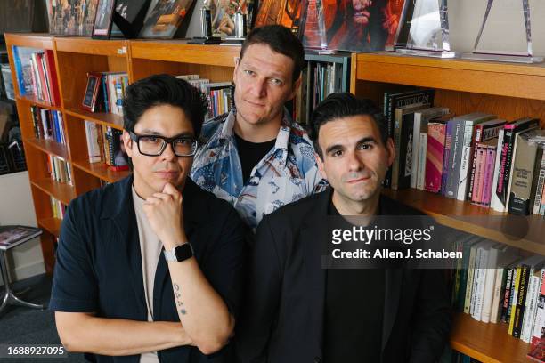 Actors George Salazar who plays lawyer and activist Oscar "Zeta" Acosta Fierro, Gabriel Ebert who plays journalist Hunter S. Thompson, and composer...