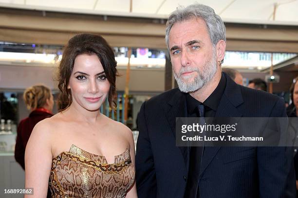 Prashita Chaudhary and Ari Folman attend 'The Congress' Premiere during The 66th Annual Cannes Film Festival at the Marriot Hotel on May 16, 2013 in...