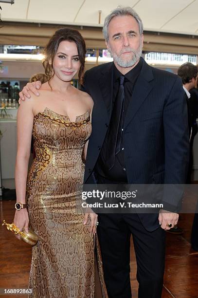 Prashita Chaudhary and Ari Folman attend 'The Congress' Premiere during The 66th Annual Cannes Film Festival at the Marriot Hotel on May 16, 2013 in...