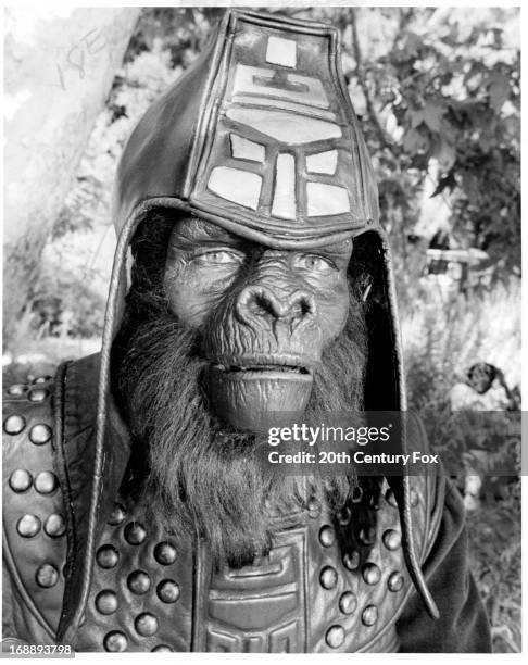 An ape in a scene from the film 'Planet Of The Apes', 1968.