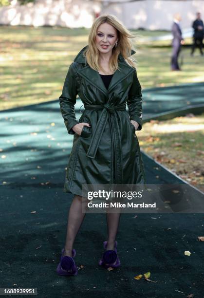 Kylie Minogue attends the Burberry show during London Fashion Week September 2023 on September 18, 2023 in London, England.