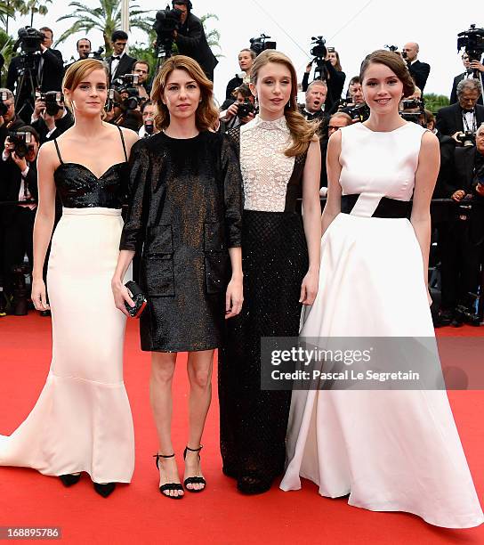 Actress Emma Watson, director Sofia Coppola and actresses Taissa Fariga and Katie Chang attend 'The Bling Ring' premiere during The 66th Annual...