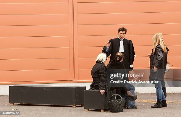Women who received PIP breast implants arrive at the courthouse with their lawers at Parc Chanot on May 16, 2013 in Marseille, France. Jean-Claude...