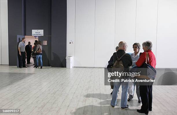 Women who received PIP breast implants arrive at the courthouse at Parc Chanot on May 16, 2013 in Marseille, France. Jean-Claude Mass and his PIP...