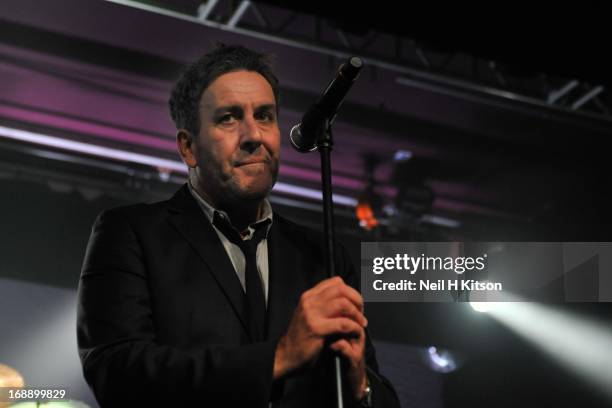 Terry Hall of The Specials perform on stage at O2 Academy on May 16, 2013 in Sheffield, England.