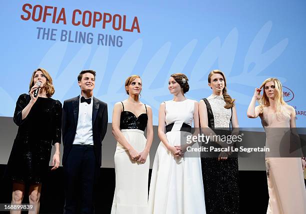 Director Sofia Coppola, actor Israel Broussard and actresses Emma Watson, Katie Chang, Taissa Fariga and Claire Julien attend 'The Bling Ring'...