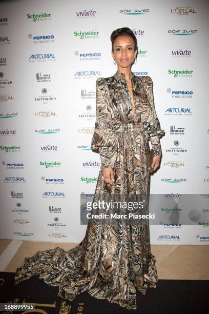 Sonia Rolland attends the 'Planet Finance' dinner photocall at the 'Carlton' hotel during the 66th annual Cannes Film Festival on May 16, 2013 in...