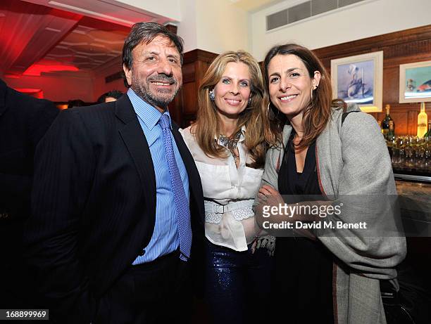 Sir Rocco Forte, Aliai Forte and Charlie Peyton attend the 175th Anniversary party of Brown's Hotel at Rocco Forte's Brown’s Hotel on May 16, 2013 in...