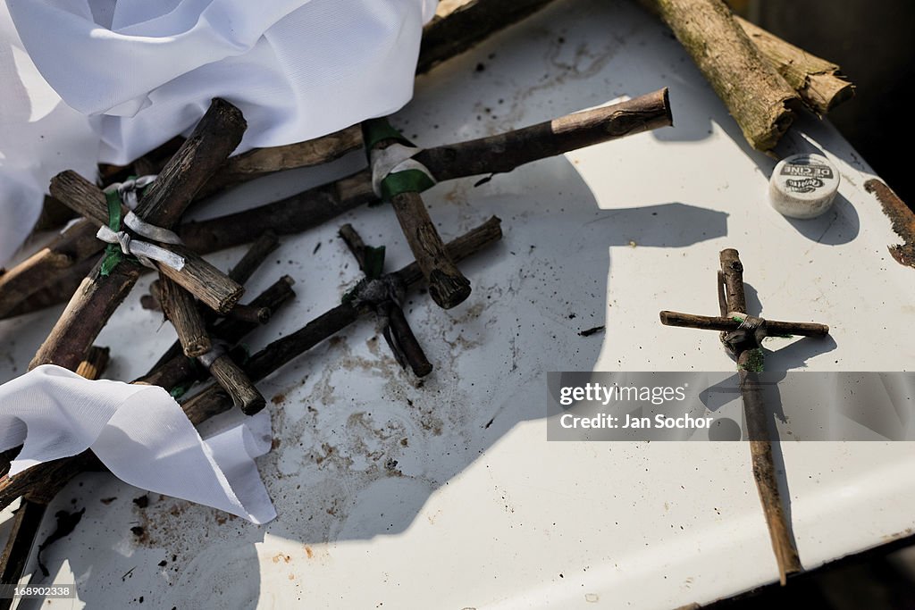 Exorcism Ritual Performed by a Spiritual Healer in Colombia