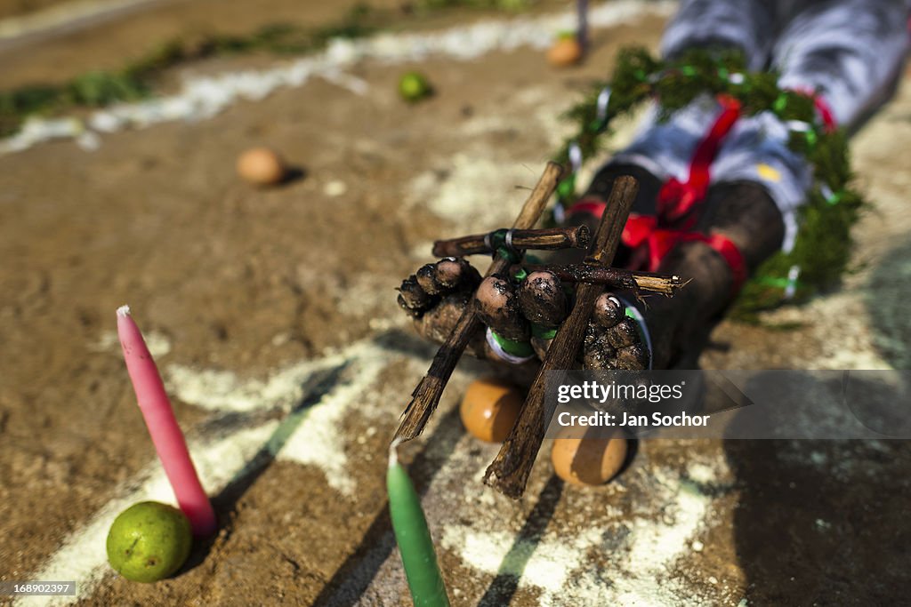 Exorcism Ritual Performed by a Spiritual Healer in Colombia