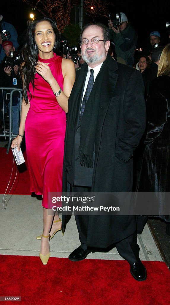 Salman and Padma Rushdie Attend New York Screening of "The Hours"