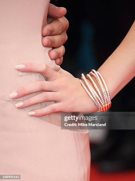 Claire Julien attends the Premiere of 'The Bling Ring' at The 66th Annual Cannes Film Festival at Palais des Festivals on May 16, 2013 in Cannes,...