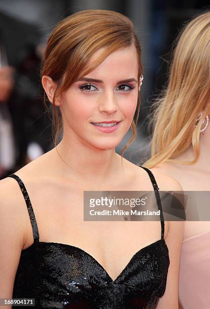 Emma Watson attends the Premiere of 'The Bling Ring' at The 66th Annual Cannes Film Festival at Palais des Festivals on May 16, 2013 in Cannes,...