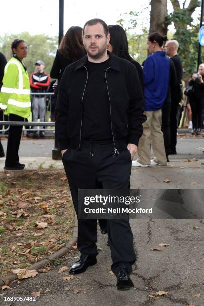 Mike Skinner attends Burberry s/s24 Collection catwalk show at Highbury Fields during London Fashion Week September 2023 on September 18, 2023 in...