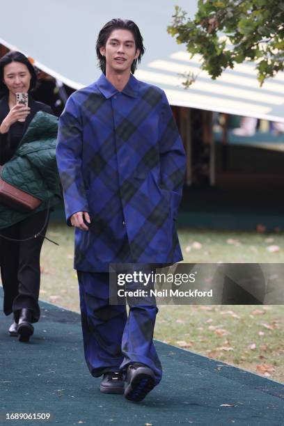 Bright Vachirawit attends Burberry s/s24 Collection catwalk show at Highbury Fields during London Fashion Week September 2023 on September 18, 2023...