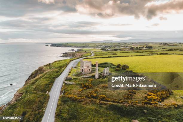 copper mill, copper coast, waterford, ireland - county waterford ireland stock pictures, royalty-free photos & images