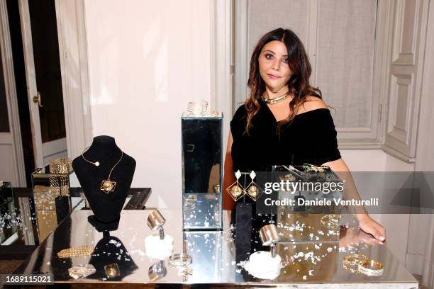 Lavinia Fuksas attends the celebration of Lavinia Fuksas SS24 jewelry collection on September 18, 2023 in Milan, Italy.