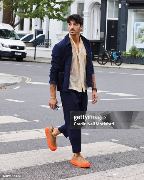 Taylor Zakhar Perez seen out in Notting Hill on September 18, 2023 in London, England.