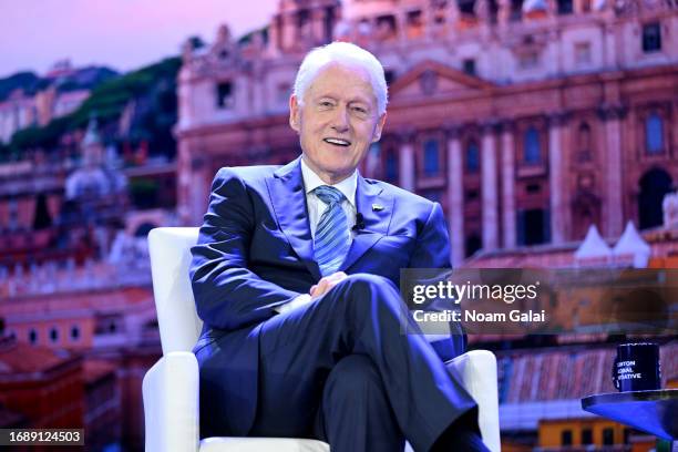 Former President Bill Clinton speaks onstage during the Clinton Global Initiative September 2023 Meeting at New York Hilton Midtown on September 18,...