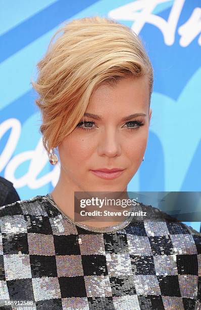 Musician Kimberly Perry of The Band Perry arrives at FOX's "American Idol" Grand Finale at Nokia Theatre L.A. Live on May 16, 2013 in Los Angeles,...