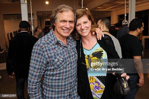 Burton Snowboards CEO Jake Burton and Donna Carpenter attend the Burton Snowboards Apres in May Showroom Event at Milk studios on May 16, 2013 in New...