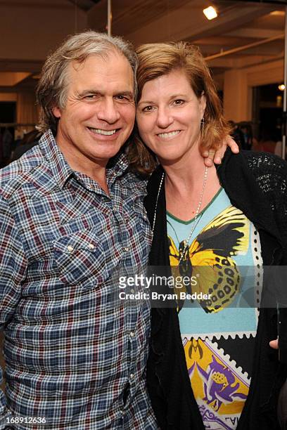 Burton Snowboards CEO Jake Burton and Donna Carpenter attend the Burton Snowboards Apres in May Showroom Event at Milk studios on May 16, 2013 in New...