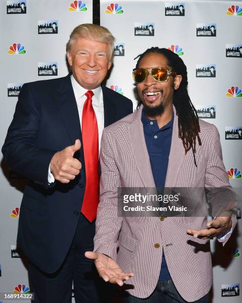 Donald Trump and Lil Jon attend "All Star Celebrity Apprentice" Red Carpet Event at Trump Tower on May 16, 2013 in New York City.
