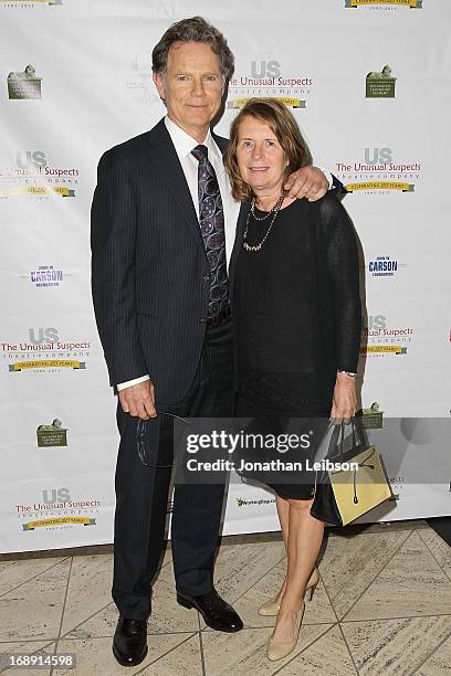 Bruce Greenwood and wife Susan Devlin attend The Unusual Suspects Theatre Company 20th Anniversary Gala at Cicada on May 16, 2013 in Los Angeles,...