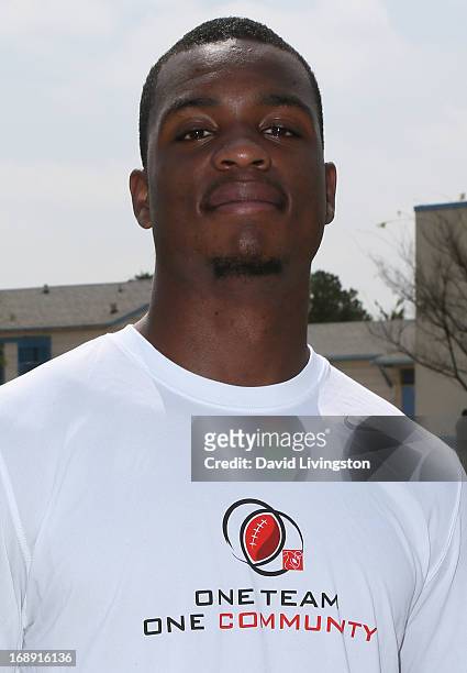 Player Dion Jordan attends "NFL Coming Back to LA!" hosted by LA's BEST and the NFL Players Association on May 16, 2013 in Los Angeles, California.
