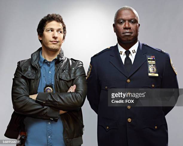 Andy Samberg and Andre Braugher, star in the new single-camera workplace comedy BROOKLYN NINE-NINE premiering this fall on FOX.