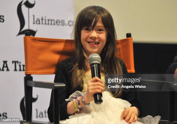 Actress Onata Aprile attends the LA Times Indie Focus Screening of "What Masie Knew" at Laemmle NoHo 7 on May 16, 2013 in North Hollywood, California.