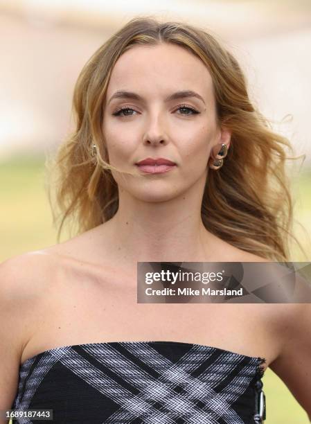 Jodie Comer attends the Burberry show during London Fashion Week September 2023 on September 18, 2023 in London, England.