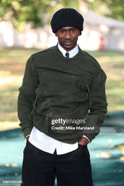 Skepta attends the Burberry show during London Fashion Week September 2023 on September 18, 2023 in London, England.