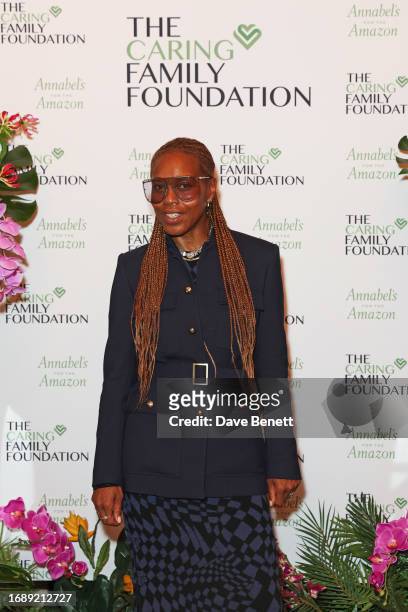 Susan Bender Whitfield attends The Caring Family Foundation's Indigenous Voices breakfast at Annabel's on September 25, 2023 in London, England.