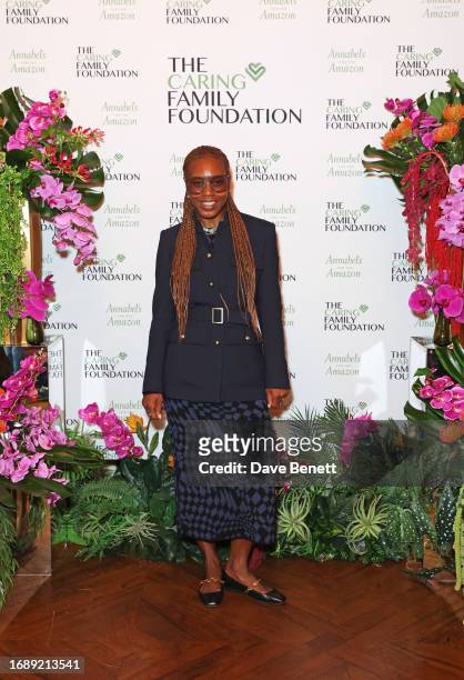Susan Bender Whitfield attends The Caring Family Foundation's Indigenous Voices breakfast at Annabel's on September 25, 2023 in London, England.