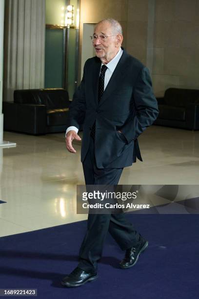Javier Solana attends the first edition of 'The La Vanguardia Awards' at the Museo Nacional de Arte de Cataluña on September 18, 2023 in Barcelona,...