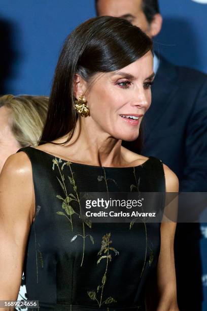 Queen Letizia of Spain attends the first edition of 'The La Vanguardia Awards' at the Museo Nacional de Arte de Cataluña on September 18, 2023 in...