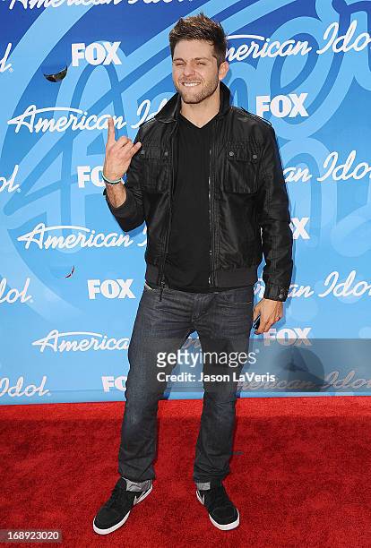 Singer Chris Richardson attends the American Idol 2013 finale at Nokia Theatre L.A. Live on May 16, 2013 in Los Angeles, California.