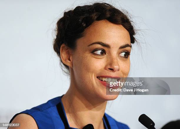 Actress Berenice Bejo speaks at the 'Le Passe' Press Conference during the 66th Annual Cannes Film Festival on May 17, 2013 in Cannes, France.