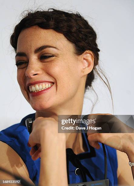 Actress Berenice Bejo attends 'Le Passe' Press Conference during the 66th Annual Cannes Film Festival at the Palais des Festivals on May 17, 2013 in...