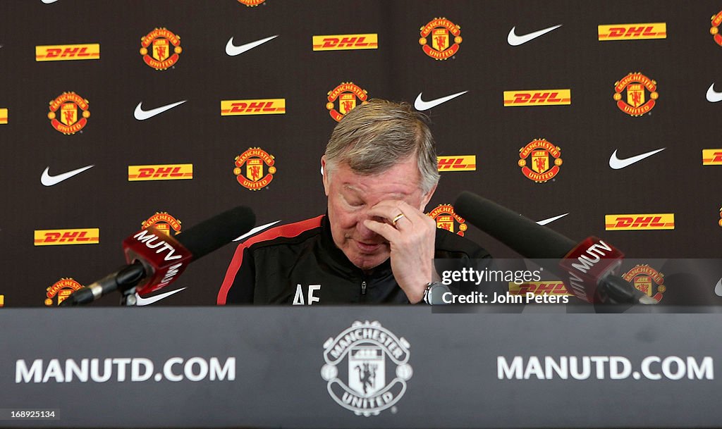 Sir Alex Ferguson Gives Final Press Conference As Manchester United Manager