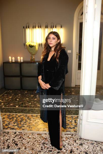 Lavinia Fuksas attends the celebration of Lavinia Fuksas SS24 jewelry collection on September 18, 2023 in Milan, Italy.