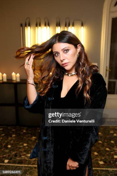 Lavinia Fuksas attends the celebration of Lavinia Fuksas SS24 jewelry collection on September 18, 2023 in Milan, Italy.