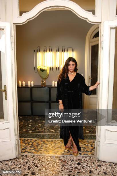 Lavinia Fuksas attends the celebration of Lavinia Fuksas SS24 jewelry collection on September 18, 2023 in Milan, Italy.