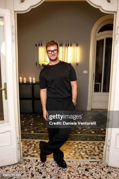 Paolo Stella attends the celebration of Lavinia Fuksas SS24 jewelry collection on September 18, 2023 in Milan, Italy.