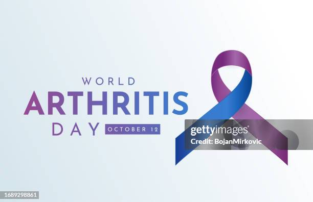 karte zum welt-arthritis-tag, hintergrund, 12. oktober. vektor - gelenkrheumatismus stock-grafiken, -clipart, -cartoons und -symbole