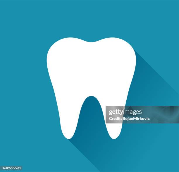 tooth icon. vector - toothache cartoon stock illustrations